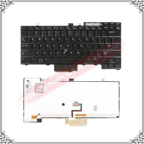 Original US keyboard For DELL E6400 E6410 E6500 M2400 M4500 PP27L M4400 Laptop keyboard With Backlit Pointing Stick