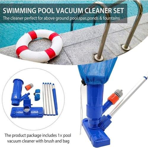 Portable Swimming Pool Vacuum Head Cleaner Set Brush Sweep Handbroom Brushes Cleanin Swimming Pool Accessories #G4