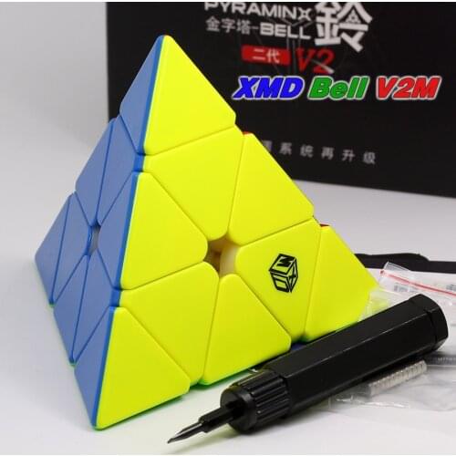 QiYi XMD magic cube puzzles Xman cube Magnetic PyramiD Bell v2 M Pyramorphix Ling v2M QiYi cubes magnet strange shape cube 3x3