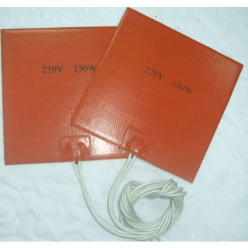Silicone rubber heating plate/Pad/Mat/Plate For 3D Printer/ 100*150mm*220V