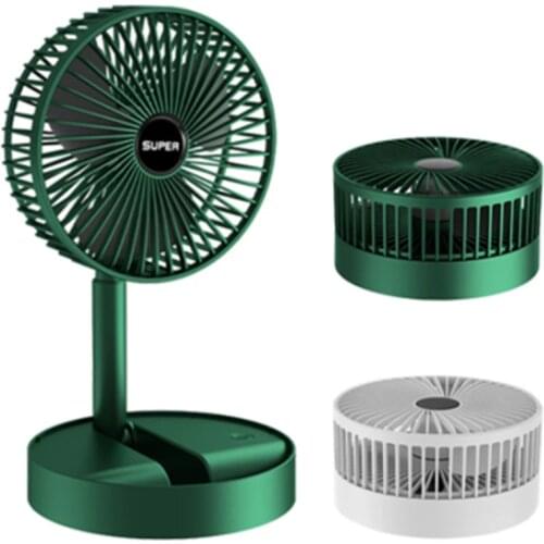 Foldable Floor Standing Fan USB Rechargeable Portable Air Cooler Summer Mini Desktop Silent Ventilator Cooling Fan