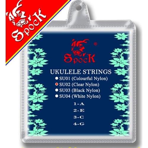 Spock SU02 Clear Nylon Ukulele Strings Ukulele Accessories Hawaii Four Strings Guitar