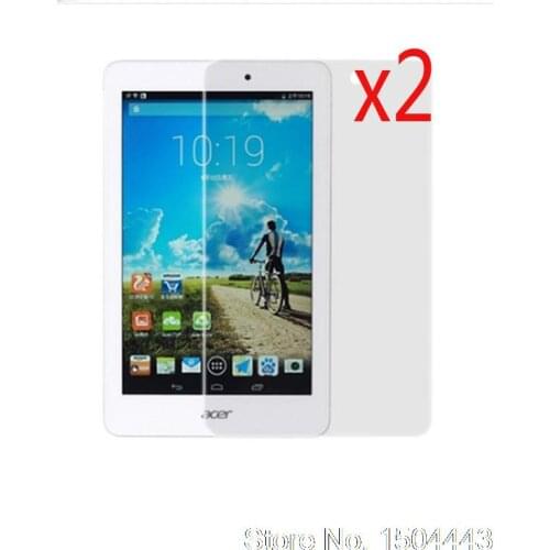 2pcs Clear Glossy HD LCD Screen Protector Guard Film Cover Skin For Acer Iconia Tab 8 A1-840 A1 840 209*124.5