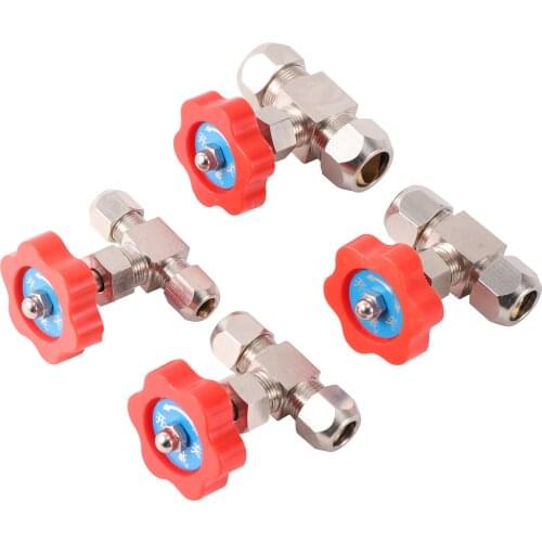 1 Pc 6/8/10/12mm Brass Needle Type Shut Off Valve Garden Irrigation System Water Supply Controller Water Stop Connetor Fittings
