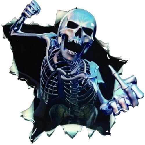 2PCS Car Stickers Personality Fashion skull Car Body Stickers Auto Car Decoration Accessories Products Hot Sale Car styling Hot