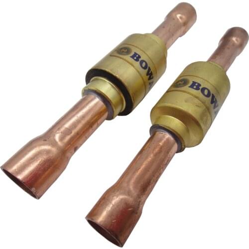 5/8" solder check valve installed in suction line to prevent high pressure & high temperature refrigerant return back evaporator