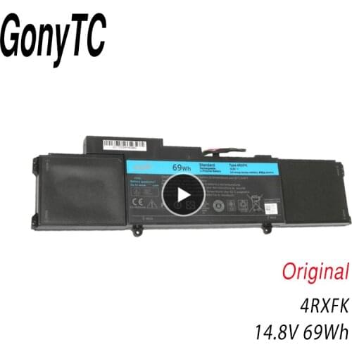 GONYTC 14.8v 69Wh New Original 4RXFK Battery for Dell XPS 14 Ultrabook XPS L421 L142x 14-L421x XPS 14 L421X Laptop C1JKH FFK56