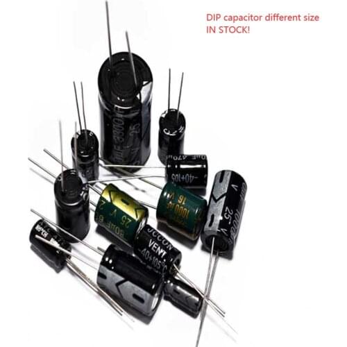 10PCS Aluminum electrolytic capacitor 16V25V/35v/50V10V47/470/100/220/1000/2200uf