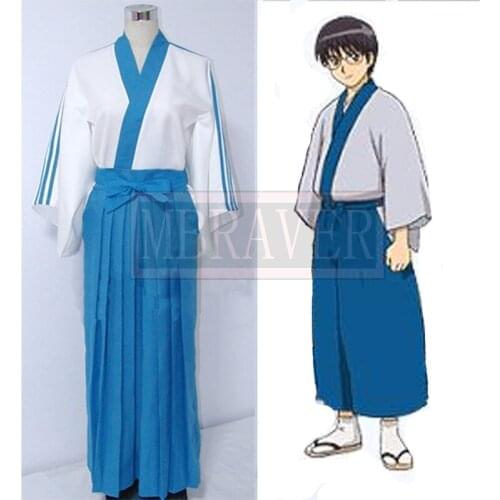 Free shipping Cheap Gintama Shinpachi Shimura Cosplay Costume Anime Clothing