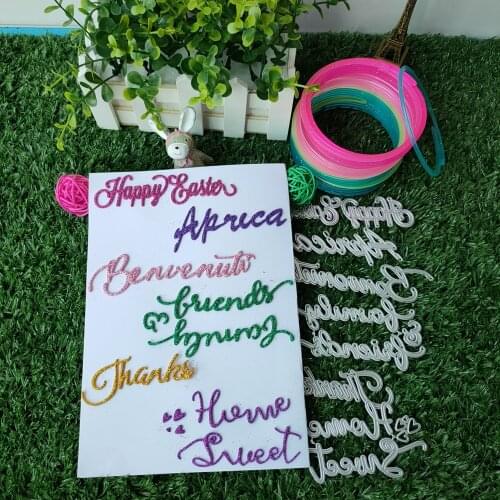 Blessing words, words, metals Cutting Dies Stencils for DIY Scrapbooking photo album Decorative Embossing DIY Paper Cards