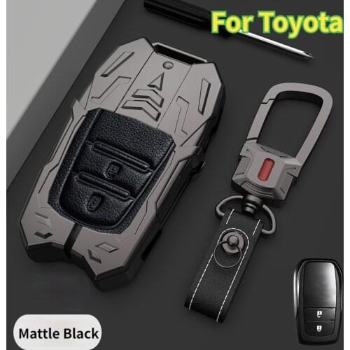 Zinc Alloy Car Key Case for Toyota Chr Rav4 Auris Avensis Prius Aygo Camry Corolla Land Cruiser 200 Prado Crown Car Key Fob