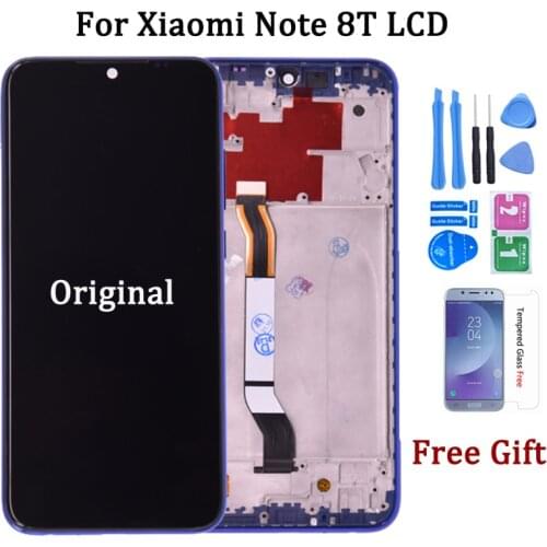 Original For Xiaomi Redmi Note 8T LCD Display Touch Screen Digitizer Panel Assembly M1908C3XG Display Replacement Phone Parts