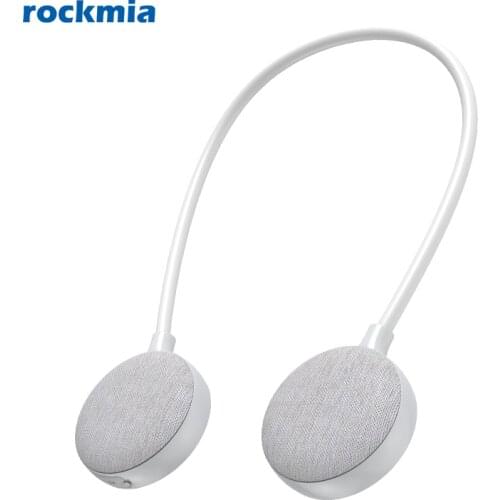 Wearable Bluetooth Speaker Flexible Neckband Wireless Speaker Gray Bluetooth Speaker Sound Box For Outdoor Portable Speakers