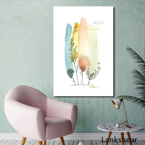 Nordic Tree Poster Canvas Painting Posters And Prints Wall Art Picture For Living Room Quodro Painting Home Decoration Artwork