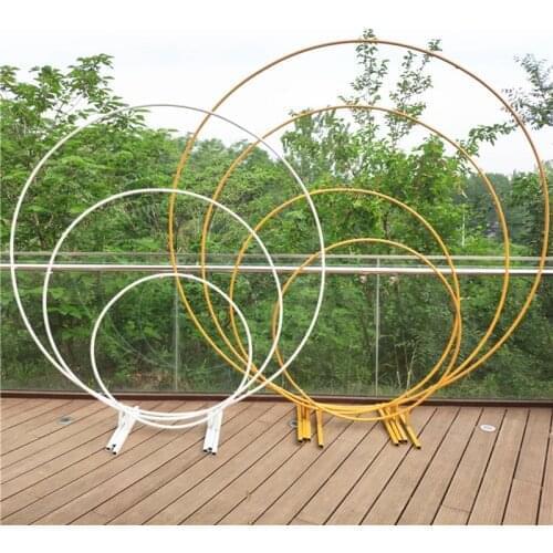 Wedding Arch Wedding mariage round backdrop arch stand birthday party DIY decoration stage circle arch outdoor Background Frame