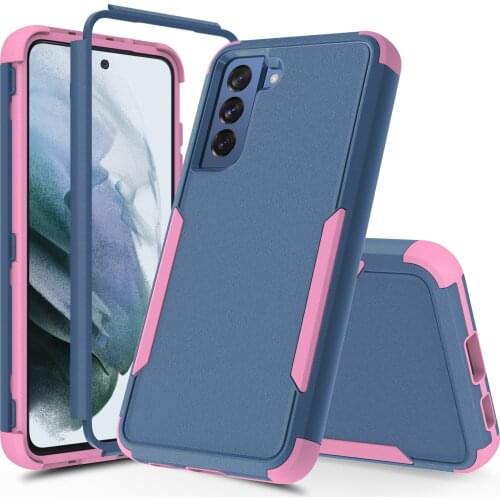 Heavy Duty Armor Shockproof Case For Samsung Galaxy S21 FE 3 Layers Soft TPU Bumper Hard PC Protective Back Cover Coque Fundas