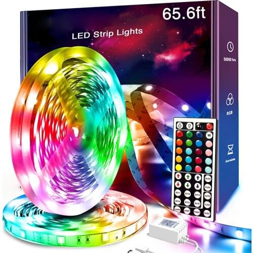 Led Strip Lights, 65.6ft 360Leds RGB Led Light Strips Kits with Remote,for Bedroom Room Tv Kitchen Desk Party