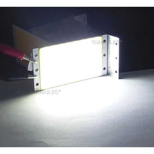 Sumbulbs DIY LED Panel Light 94x50MM 1500LM Ultra Bright Warm Natural Cold White Blue DC 12V 15W COB Board LED Lamp