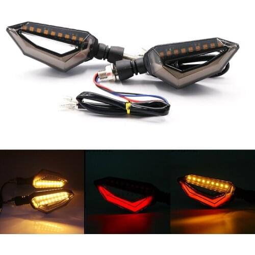 12V Motorcycle 12LED Turn Signal Amber Lights Blinker Front Rear Lights For Harley Cruiser Honda Kawasaki BMW Yamaha