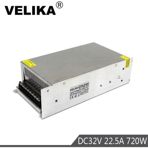 Universal DC Power Supply Regulated dc32V 22.5A 720W Driver Transformer 220V 110V AC-DC 32V SMPS For CNC CCTV Motor Led Light