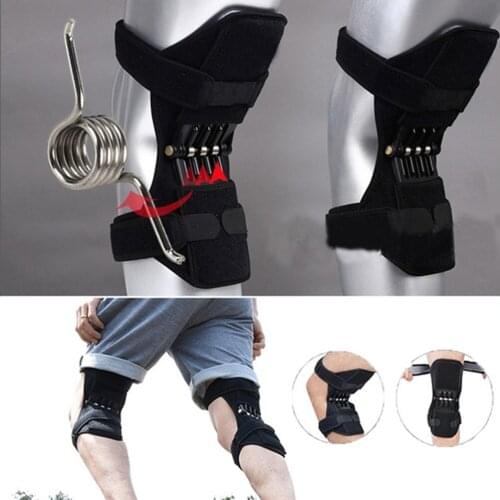 1 Pair Sport Spring Knee Joint Protection Boosters Knee Pad Mountain Climbing Running Knee Boosters
