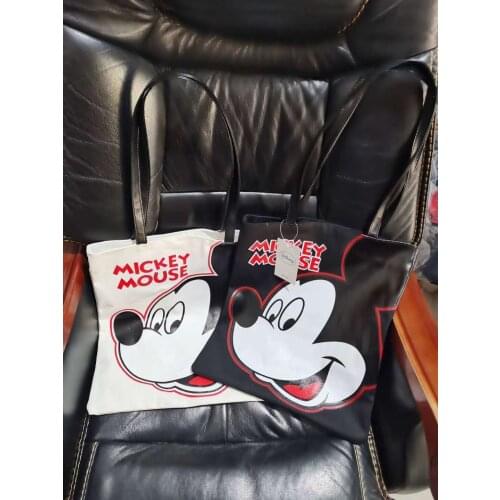 Disney women handbag canves shoulder bag cartoon girl shopping bag mickey mouse girl bags