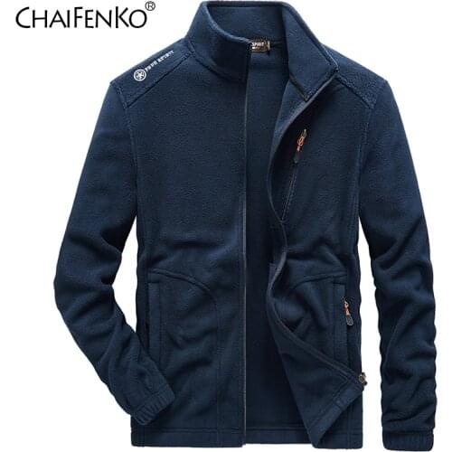 CHAIFENKO Winter Outwear Fleece Jacket Men New Casual Bomber Military Parkas Coat Men Spring Thick Warm Tactical Army Jacket Men
