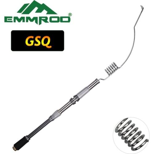 EMMROD Lengthened Bait Casting Rod Packer Rod Compact Fishing Pole Cast Rod Stainless Portable Ice Fishing rod Boat Raft Rod GSQ