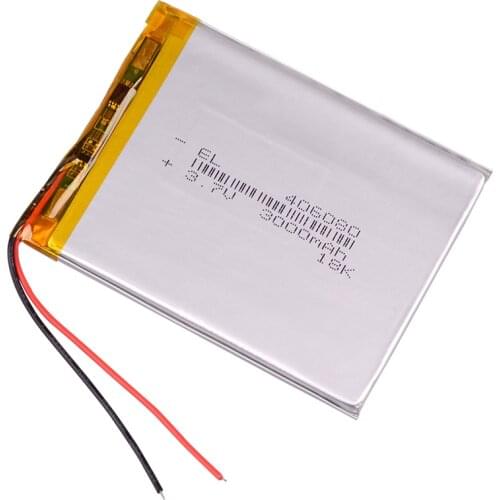 396079 3.7V 3000mAh Rechargeable Li-Polymer Li-ion Battery For MP4 MP5 DVR GPS Speaker E-book tablet pc power bank 405980 406080