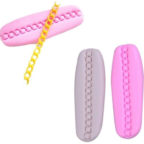 Bag Chain Shaped 3d Mould Cake Mold Food Grade Silicone Fondant Cake Baking Decoration 10.5*3.5*0.5cm