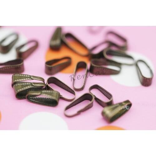 5*11mm Pendant Clasp Bails Beads Antique Bronze Charms Connector DIY Bail Beads Charms Making 200pcs/lot