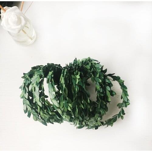 7.5M Home Decor Artificial Garland Plants Vine Fake Foliage Flowers Creeper Wire Green Ivy Wedding Christmas Wreath Accessories
