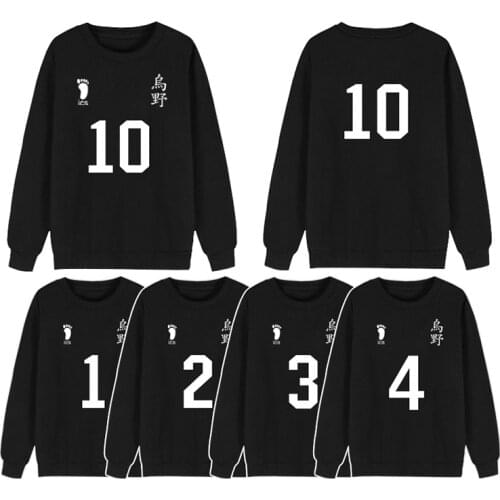 Anime Pullover Haikyuu Sweatshirt long sleeve Blouse Shirt Haikyu cosplay costume casual Hoodies men women sweaters