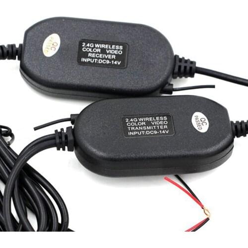 Car Rear View2.4ghz RCA Color Video Car Wireless Transmitter Receiver 2.4g for Rearview Backup Reverse Camera / Front Car Camera