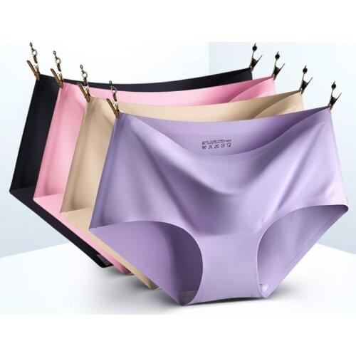 Seamless Panty Underwear Female Top Quality Womens Seamless Panties Thin Panties Womens Sexy Briefs Lingerie Comfort Intimates