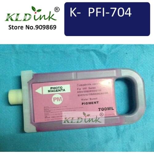 KLDINK - PFI-706PM Photo Magenta Ink Cartridge ( PFI704 6686B001 Ink) compatible with ImagePrograf iPF8400, iPF8400S, iPF9400