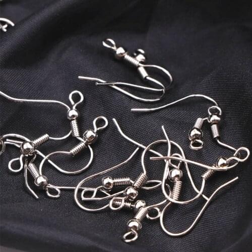 Hot Sale DIY Accessories 100PCS Agraffe Fittings Ear Hook Machining Ornaments Metal Part Wholesale Jewelry Making Finding A531