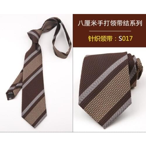 Mens retro striped fashion suit groom formal wear style custom shop business formal wear knitted 8CM tie