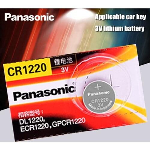 Original Panasonic CR1220 Button Cell Batteries CR 1220 3V Lithium Coin Battery BR1220 DL1220 ECR1220 LM1220