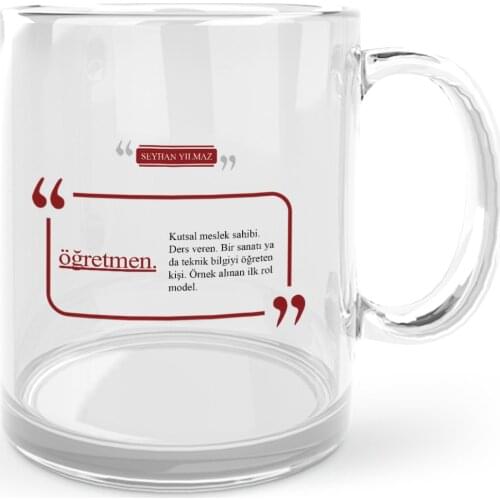 Personalized Teacher Glass Mug Cup-1