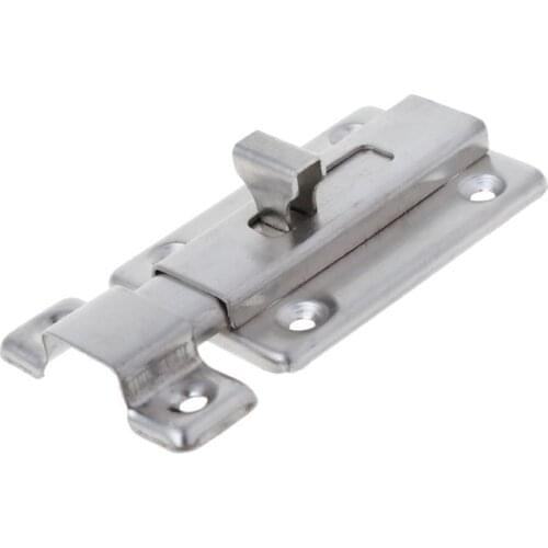 Stainless Steel Spring Latch Slide Door Lock Security Gate Barrel Bolt Padlock