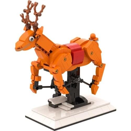MOC Christmas Citys Gifts Box Xmas Tree Elk Snowmobile Building Blocks Toys for Children idea DIY Toy Christmas Elk Parts