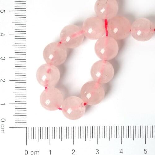 Pink Loose Beads Stone 15" Strand 4 6 8 10MM Pick Size For Jewelry Making
