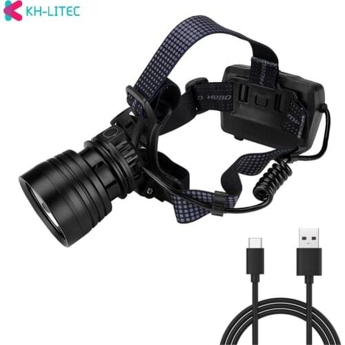 P50 Headlight USB Rechargeable Induction LED Headlamp Fishing outdoor camping light HeadLight Lamp Lantern Waterproof By Battery
