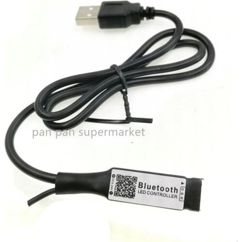 USB Mini Bluetooth DC 5V LED RGB Controller 6A 3 way 4P female Light strip interface Controller For LED Strip Light