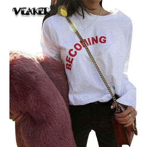 Женские длинные футболки VEAKER China At AliExpress