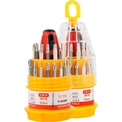 High Quality Multi-Tool 31 In 1 Precision Magnetic Screwdriver Bit Set Mobile Phone Repair Hand Tools Kit
