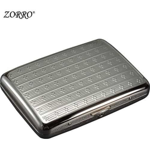Lighters Zorro Personality Creative Cigarette Box Male Case 16 Super Thin Moisture-proof