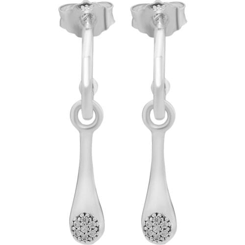 Genuine 925 Sterling Silver Modern Love Pods Drop Earrings Party Wedding Jewelry for Women Silver Earrings brincos Wholesale