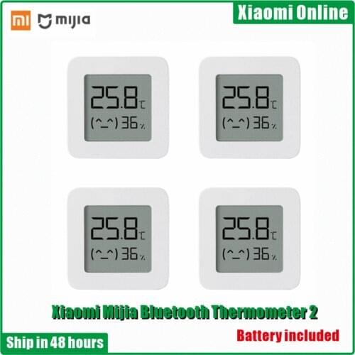 2020New 1-10pcs Xiaomi Mijia Bluetooth Thermometer 2 Wireless Smart Electric Digital Hygrometer Thermometer Work with Mijia APP